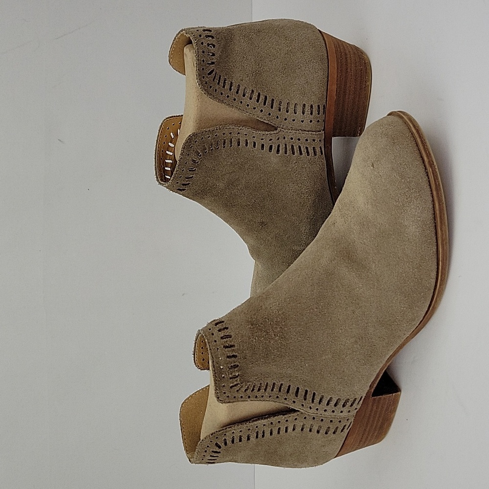 Lucky Brand Bustina Boho Chic Ankle Boot Tan Taupe Size 10